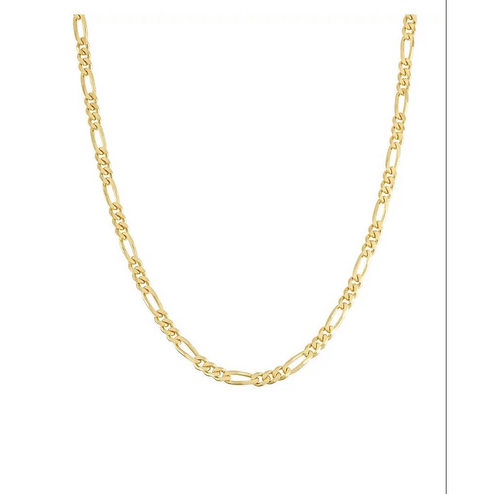 Men's Sterling Silver Figaro Chain Necklace 18"